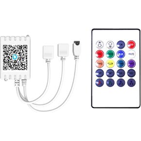 DAYBETTER أضواء LED 2 منافذ 44 مفتاح التحكم عن بعد، باهتة لأضواء الشريط بقيادة، 4 دبوس إخراج وحدة تحكم عن بعد لشرائط LED 12 24V DC أدى ضوء الشريط
