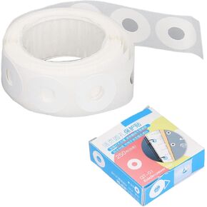 Hole Punch Reinforcers Stickers, Simple Reinforcement Labels, Can be Used to Reinforce The Punching Position and Repair Loose Leaf Round Holes (White)