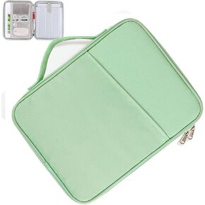 Crienten iPad Pro 12.9 Sleeve Carrying Case Tablet Pouch, Magic/Smart Keyboard Accessory Bag for Pad Pro 12.9 M2/M1/2018-2020, Surface Pro 9/8/X/7/6, 12.4" Galaxy Tab S8/S7+ (Mint Green-12.9in)