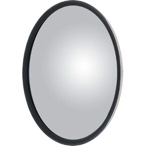 609898 8-1/2-Inch Stainless Steel Offset-Mount Convex Mirror Head with J-Bracket, Universal Driver or Passenger Side