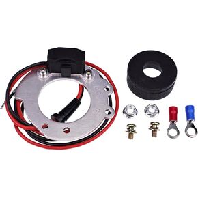 Ignitor Conversion Kit 1244A Compatible with Ford Tractors 8N 4 Cylinder Series 500 to 900 Series 12V, Points to Electronic Ignitor Replaces 8N12127B, FDN12127A, 311185
