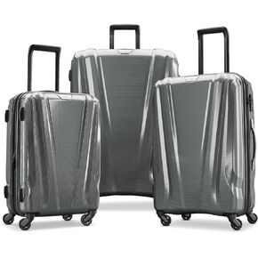 Samsonite SWERV DLX Spinner 3 Piece Carry-On, Medium, and Large Suitcase Hard-Shell Luggage Set with Side Carry and Telescopic Handle, Lagoon Blue