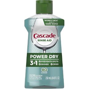 Cascade Rinse Aid Platinum, Dishwasher Rinse Agent, Regular Scent, 30.5 Fl Oz (Pack of 2)