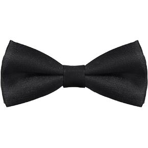 Kids Bow Tie, Classic Solid Color Pre-Tied Bow Tie Adjustable Neck Bowtie for Boys Wedding Parties