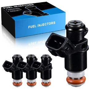 16450PLC003 1.7L Fuel Injectors Fit For:-Honda Civic 2001 2002 2003 2004 2005, for Civic 01 02 03 04 05, Replacement 16450-PLC-003, 16450PLD004, FJ338 (Set of 4)