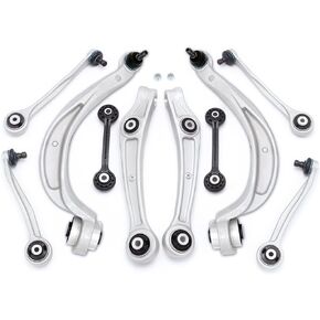 Front Lower Upper Control Arm Suspension Kit Compatible With 2011 Audi A4/Quattro A5/Quattro Q5 S4