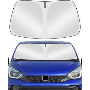 Custom Fit Windshield Sun Shade for Hon-da Fit 2015-2020, Foldable, Easy to Install & Store, Full Coverage, 210T Reflective Fabric, Blocks 99% of UV Rays