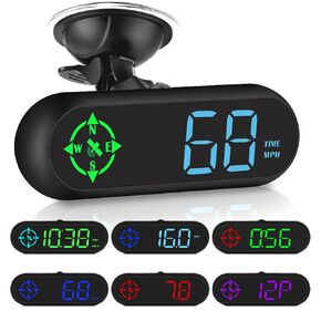 SinoTrack Digital GPS Speedometer Universal MPH Heads-Up Display for Car GPS Speedometer Large Screen HUD with Over speed Alarm Fatigued Driving Alert for All Vehicle