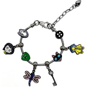 Corline Key Bracelet Corline Pandora Charm Stainless Steel Halloween Cosplay Jewelry Gift for Women Fans, Small, silver in Saudi Arabia