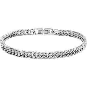Cuban Chain Bracelet for Men Women, 5mm/7mm/9mm/13mm Width, Black/18K Gold Plated/Stainless Steel Curb Link Chain Bracelets, 7.5"/8.3"/9" Length-Send Gift Box