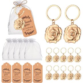 24Pcs Butterfly Design Keychain&Keyring Favors