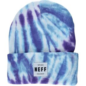قبعة صغيرة من NEFF للرجال من Lawrence Tie Dye، صبغة ربطة عنق أرجوانية، مقاس واحد أمريكي