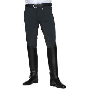 Kingsland Dressage Equestrian Navy Leather Full SEAT Breeches