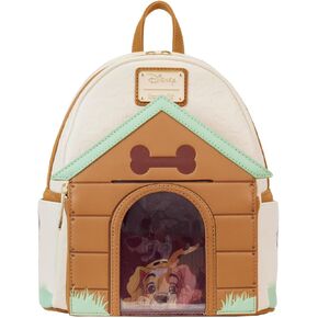 Loungefly Disney I Heart Dogs Dog House Triple Lenticular Double Strap Shoulder Bag
