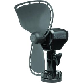 Caframo Ultimate. 12V Lighter Plug Fan for Boats and Campers. Easy to Clean. White, 5.25" x 2.5" x 8.0"