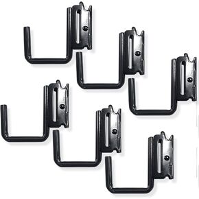 12 PCS E Track J Hooks Heavy Duty E Track X Track Steel Hanger, Spring Fitting E Track Accessories for Enclosed Trailer, Cargo Van, Semi-Trucks Trailer, Black
