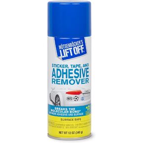 Motsenbocker's Lift Off 45700 Automotive Tape, Label, and Adhesive Remover Safely Removes Bumper Stickers, Pinstriping, Adhesives from Vehicles, Boats, RVs, Brick, Concrete and More, Pack of 1