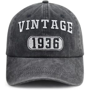 Vintage 1930 1931 1932 1933 1934 1935 1936 1937 1938 1939 Hat for Men Women, Funny Adjustable Cotton Birthday Baseball Cap