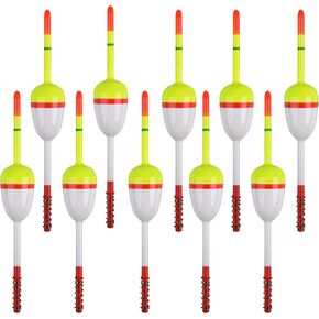 JOGFFDE 20PCS Fishing Floats and Bobbers Slip Bobbers for Fishing Spring Oval Stick Floats Slip Bobbers for Crappie Catfish Trout