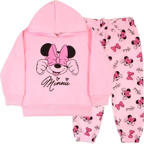 Disney Lilo and Stitch Minnie Mouse Girls Matching Sets Pullover Hoodie and Jogger Set 2 Piece Bundle Outfit