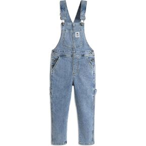 KIDSCOOL SPACE Kids Denim Overalls,Little Big Kids High Stretchy Jean Dungarees Pants