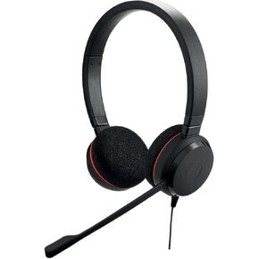 Jabra Evolve 20 UC Wired Headset, Stereo Professional Telephone Headphones for Greater Productivity, Superior Sound for Calls and Music, USB Connection, All Day Comfort Design