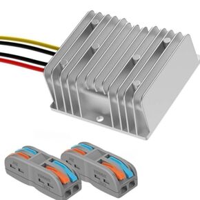 DC-DC 36V 48V Buck to 24V 20A 480W Voltage Regulator Buck Converter Golf Cart Speed Reducer Power Converter Waterproof Module Transformer Automotive Truck Vehicle Marine Transformer