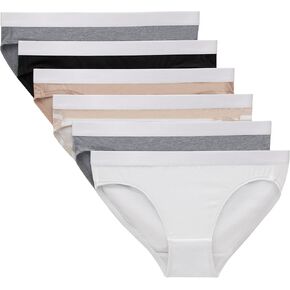 Hanes Girls Originals Bikini Underwear, Bikini Panties, Solids & Prints, 6-Pack