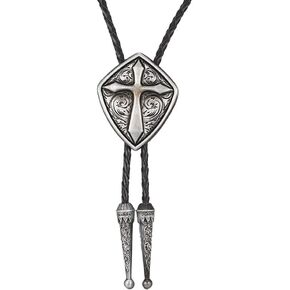 Bolo Tie for Men Western Cowboy Cowgirl Vintage Native American Cross Bolo Tie for Women