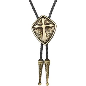 Bolo Tie for Men Western Cowboy Cowgirl Vintage Native American Cross Bolo Tie for Women