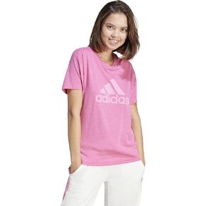 adidas Women's Future Icon Winners 3.0 T-Shirt, Black Melange/Grey, Small