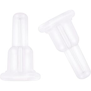 Silicone Earring Backs, Full Cover, 20PCS Clear Earring Backs Replacements, Hypoallergenic Earring Stoppers, Soft Ear Backings for Studs Hook Earrings