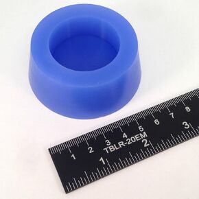 (1) 2 9/32" x 2 11/16" #13 High Temp Silicone Rubber Tapered Stopper Plug Powder Coating Paint Masking