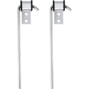 Universal Exhaust Hanger Rod Heavy-duty Stainless Steel Exhuast Pipe Hanger Rod Weld On Exhaust System- 3/8" Rod 11" Long(4 PCS)