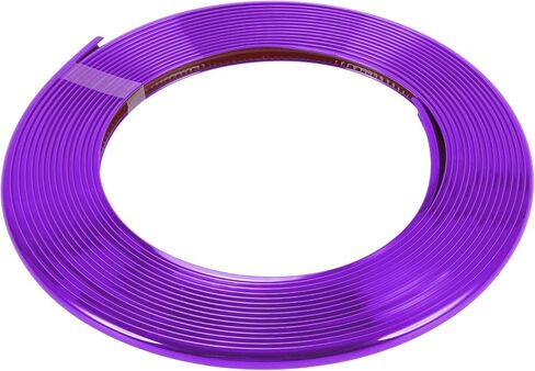 Motoforti Universal Car Door Edge Guards C-Type Door Body Bumper Protector، 26.25ft 8m، مضاد للخدش الاصطدام، PVC، كروم أرجواني in Kuwait