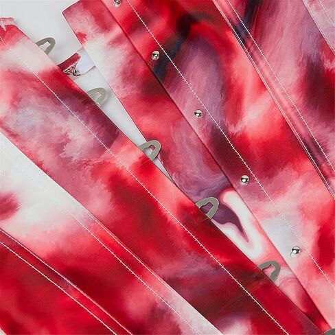 Women's Fashion Colorful Lace Up Corset Tops Sexy Vintage Floral Overbust Waist Cincher Bustier in Kuwait