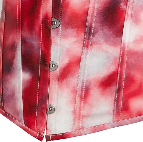 Women's Fashion Colorful Lace Up Corset Tops Sexy Vintage Floral Overbust Waist Cincher Bustier in Kuwait