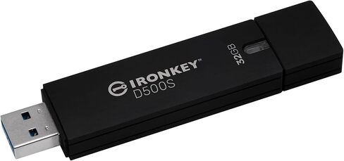 كينغستون ذاكرة فلاش USB مشفرة من ايرون كي D500S 16GB FIPS 140-3 Lvl 3 (معلق) AES-256 - IKD500S/16GB in Saudi Arabia
