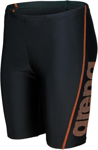 ARENA Feel Boys' Logo R Swim Jammer Knee-Length Swim Trunks Waterfeel Fabric Comfortable Stretchy Suit Pool or Beach in Saudi Arabia