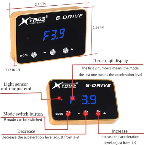 وحدة تحكم استجابة الخانق WAK-709 لسيارة Honda Civic City Freed CRZ Jade Fit Insight Jazz Pilot Brio Sport Racing مسرع الخانق الإلكتروني معزز قوي in Kuwait