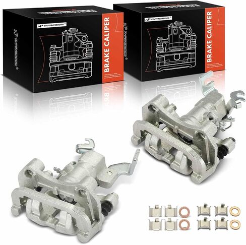 A-Premium Disc Brake Calipers Assembly with Bracket Compatible with Mazda 6 2003 2004 2005 - Rear Driver and Passenger Side, 2-PC Set in Saudi Arabia