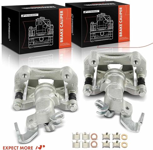 A-Premium Disc Brake Calipers Assembly with Bracket Compatible with Mazda 6 2003 2004 2005 - Rear Driver and Passenger Side, 2-PC Set in Saudi Arabia