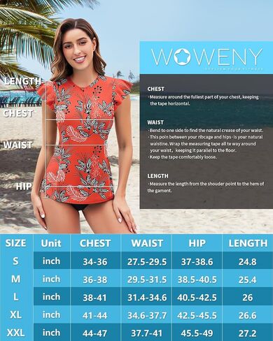 WOWENY Womens Padded Rash Guard Short Sleeve Swim Shirts 1/4 Zip UPF 50 Sun Protection Swimsuit Tankini Bathing Suit Top in Saudi Arabia