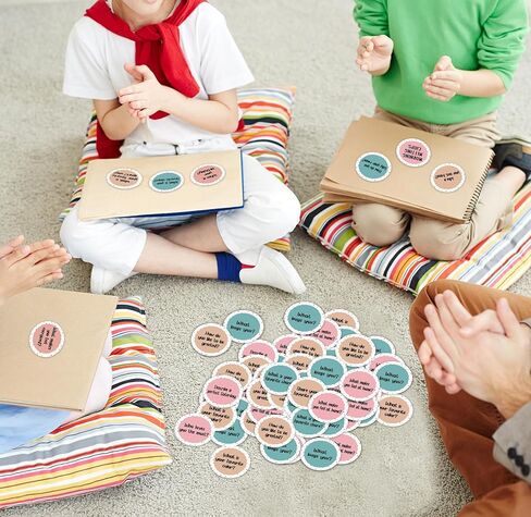 100Pcs Morning Meeting Chips Classroom Questions Ideas Cards for Students Conversation Starter Cards Morning Meeting Classroom Set for Teacher Must Haves Supplies Icebreaker Activity in Saudi Arabia