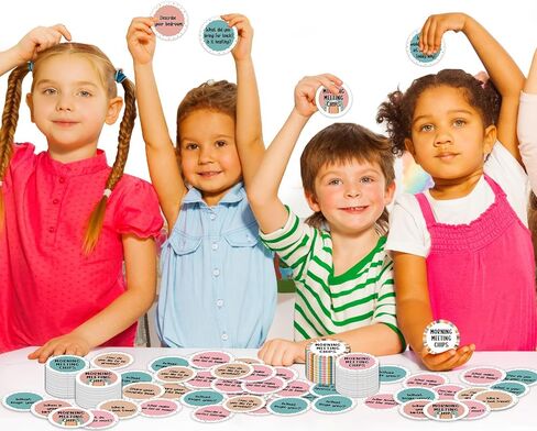 100Pcs Morning Meeting Chips Classroom Questions Ideas Cards for Students Conversation Starter Cards Morning Meeting Classroom Set for Teacher Must Haves Supplies Icebreaker Activity in Saudi Arabia