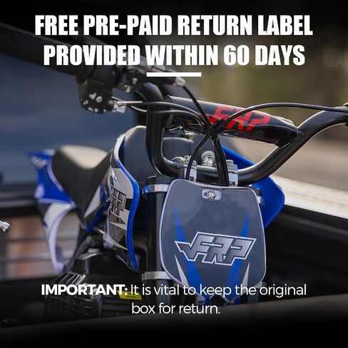 50CC 2-Stroke FRP DB001 Mini Dirt Bike for Kids, Up to 20MPH, EPA Approved With Rear Suspension, Kill Switch, Disc Brakes, 160LB Max Load (Blue) in Saudi Arabia