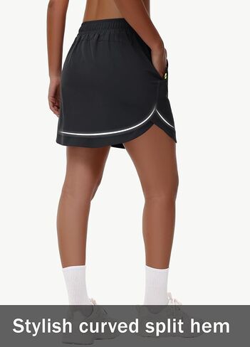 Women's Golf Skort Skirts Athletic - Tennis Skorts Quick Dry Lightweight Active Summer Trendy Dressy Casual Zip Pockets in Saudi Arabia