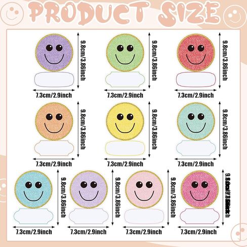 100 قطعة من ملصقات اسم الهبي الرجعية الرائعة من Qilery، ملصقات بوهو، ملصقات لوحة الاسم، مكتب ديزي عتيق، أنشطة التعلم التعليمية لديكور الفصل الدراسي، لوحة الإعلانات، المكتب، الأطفال (لطيف) in Kuwait