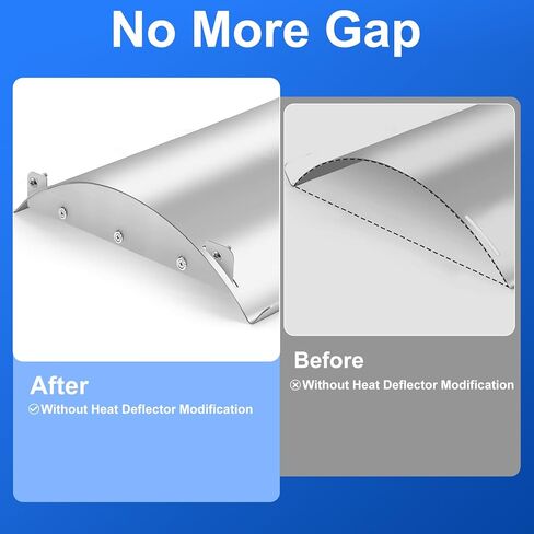 Heat Deflector Mod for Pit Boss Austin XL, Pro Series, Pit Boss 1150, Rancher XL, PB1100, Air Gap Mod Temp Probe Shield Stainless Steel Heat Diffuser Plate for Pit Boss Accessories in Saudi Arabia