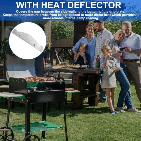 Heat Deflector Mod for Pit Boss Austin XL, Pro Series, Pit Boss 1150, Rancher XL, PB1100, Air Gap Mod Temp Probe Shield Stainless Steel Heat Diffuser Plate for Pit Boss Accessories in Saudi Arabia